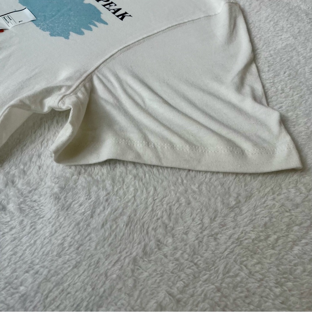 White Graphic T-Shirt with Agathla Peak Design, Men's Fit - Picture 5 of 8